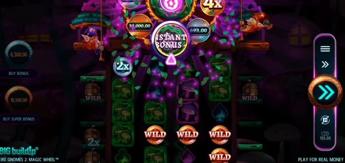 Fire Gnomes 2 Magic Wheel - an roth draíochta ag feidhmiú